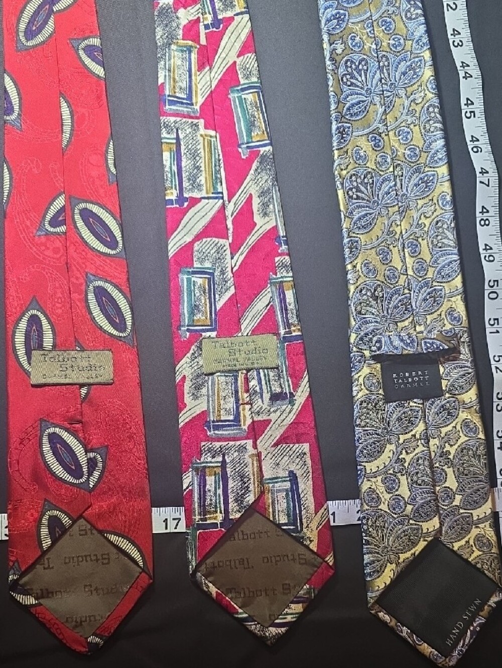 Lot of 6 Robert Talbott men’s silk ties. - Picture 16 of 16